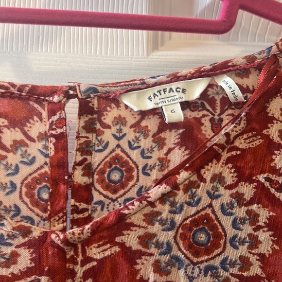 Red peasant top - Picture 3 of 4